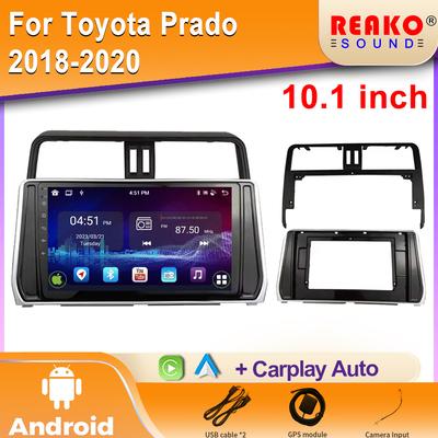 Android CarPlay Auto GPS Navigation 5G LTE WiFi DSP Stereo Car Radio For Toyota Land Cruiser Prado 150 2018 - 2020 Head Unit