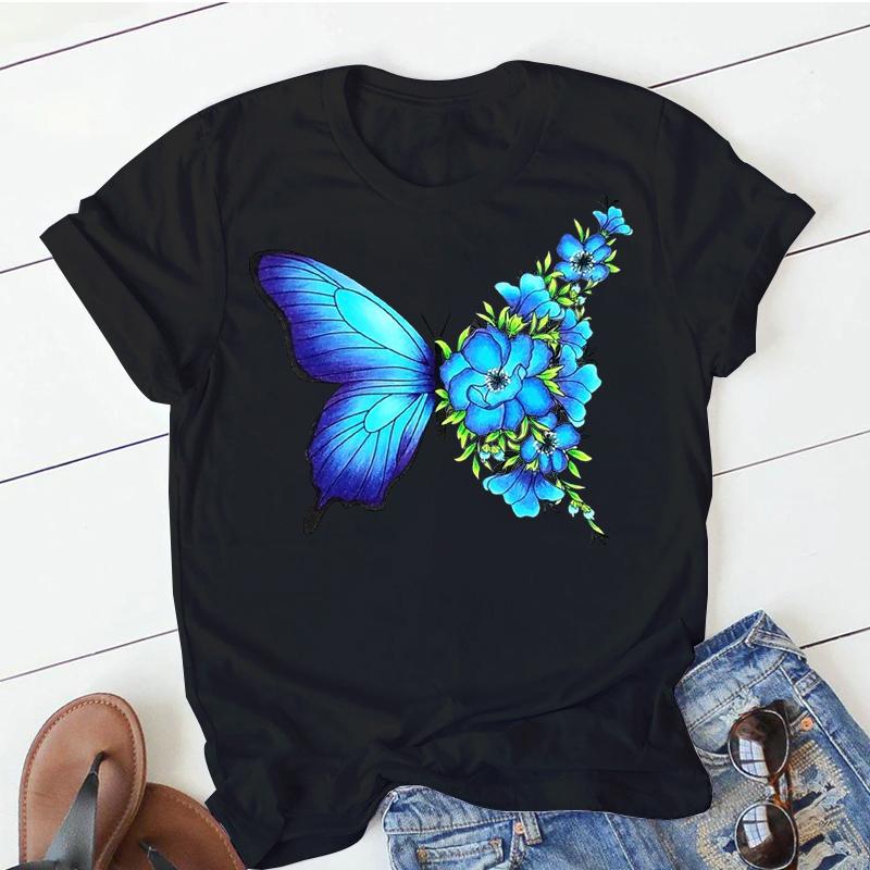 T Shirt For Women 90S Cartoon Sunset Cactus Sweet Cute Trend Print Lady T-Shirts Tops Graphic Clotheing Female Tee Tshirt 2025