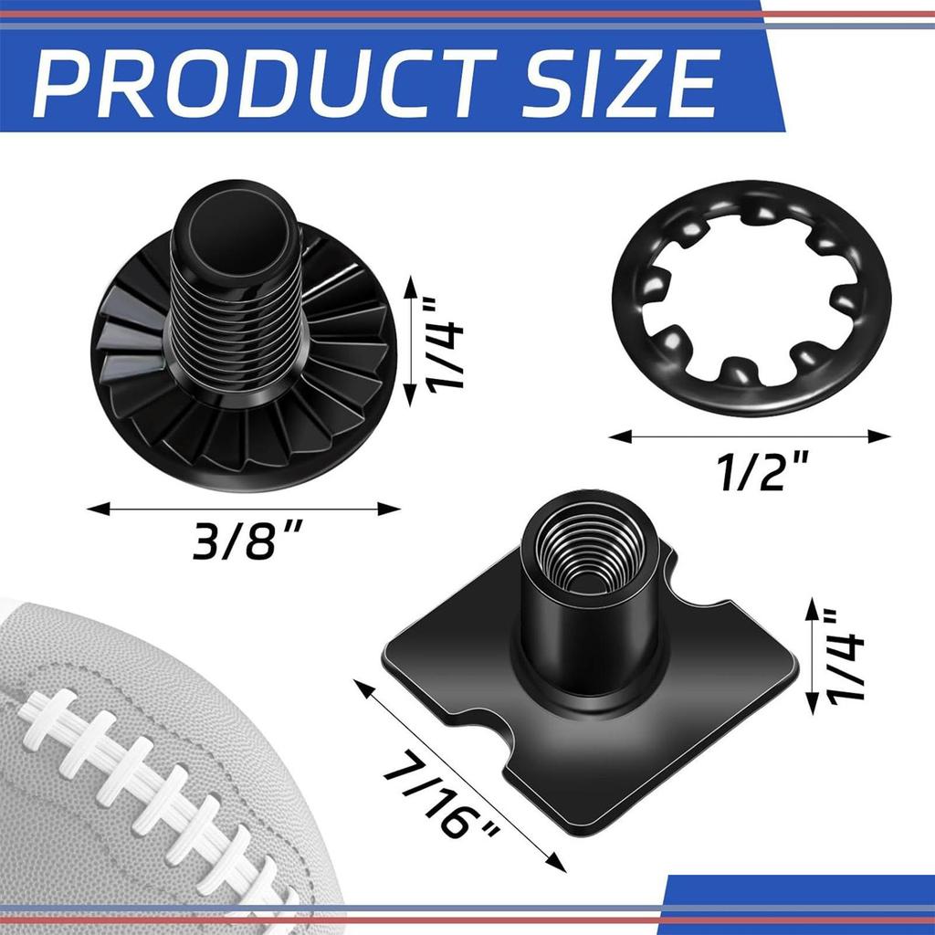 Football Backplate Screws Sports Gear Fasteners Accessories Soccer Backplate Parts For Battle Practice Training Match Gym Court