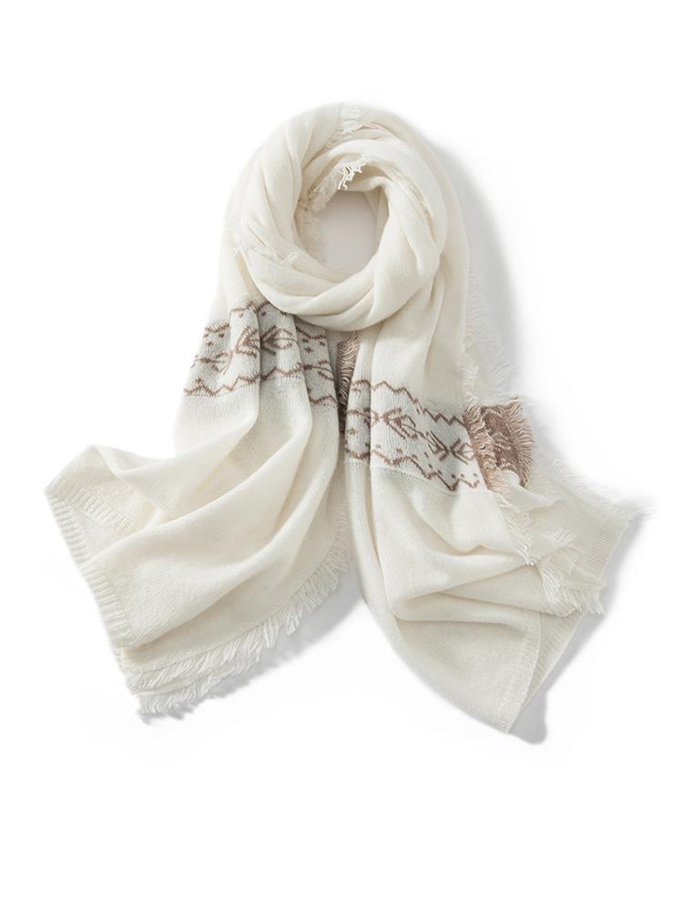 Wool Cashmere 35% Jacquard Tassels Wrap Shawl Scarf Pashmina Big Scarves Cashmere Women Autumn Winter Light-thin Men Wraps Hijab