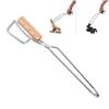 Stainless Steel Barbecue   Pit Tongs, with Extended Charcoal Handle, Multifunctional Outdoor Grill  place Tool