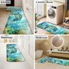 2Pcs Anti Fatigue Kitchen Rugs, OneHouse Sea Turtle Print Waterproof Non-Slip Thick Cushioned Kitchen Mat Heavy Duty Comfort Standing Mat for Kitchen