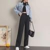 Herbst 2023 Damen High-Waist Wide-Leg Hosen im koreanischen Stil – Modisch, vielseitig und stilvoll.