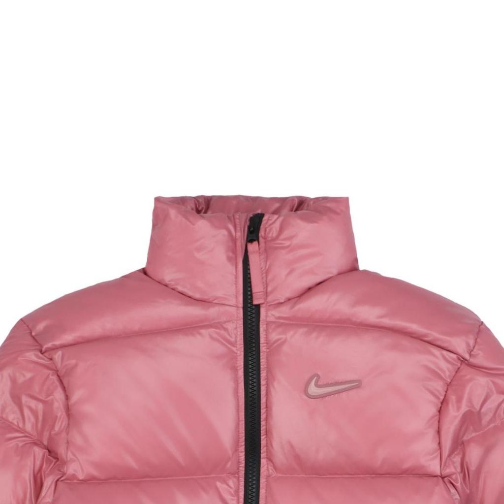 Nike x Nocta Collaboration SUNSET PUFFER Zipper Stand up Collar Bread Down Jacket Women's Edition Bean Paste Red