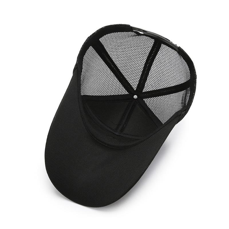 Men's Summer Outdoor Sun Hat Quick-Drying Breathable Mesh Cap Drawstring Baseball Cap Fishing Sunshade Sunscreen Cap