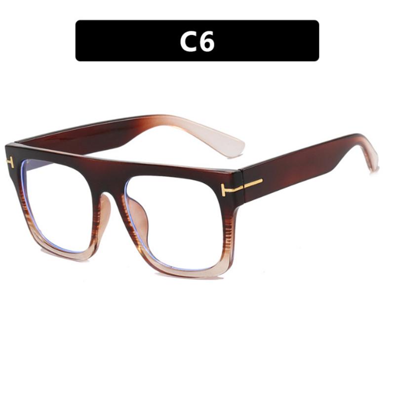 

Oversize Square Frame Clear Lens Glasses Metal Hinge Myopia Nerd Spectacles Degree -0.5 -1.0 -2.0 -3.0 -4.0 To -6.0 No degree 0