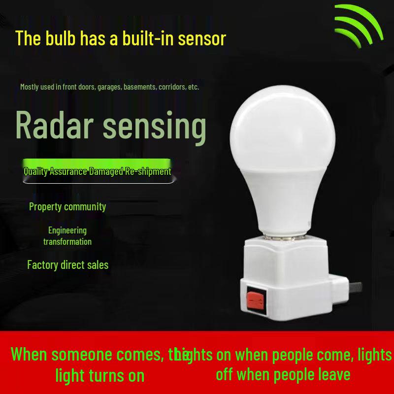 Enhanced LED Infrared Motion Sensor Bulb with Sound and Light Control