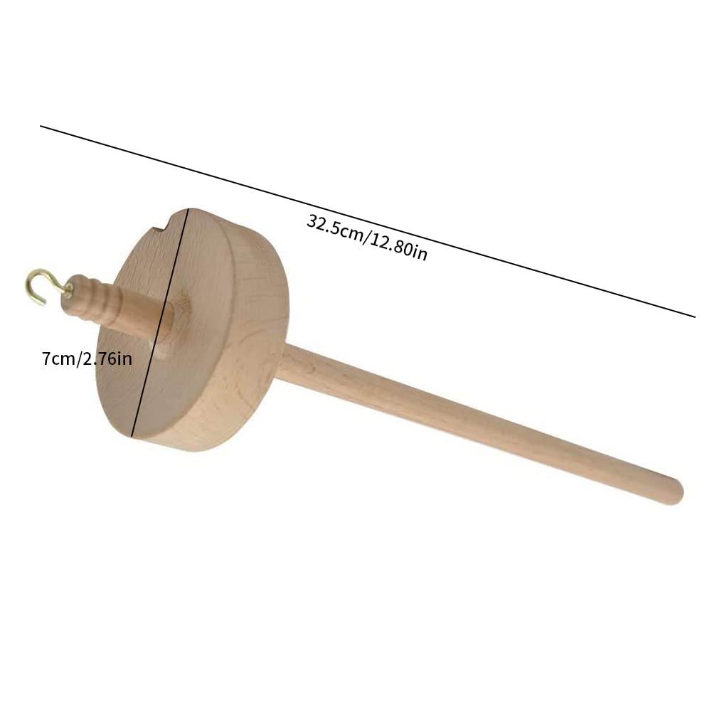 Fallspindel, Garnspinner aus Holz zum Häkeln, Top Whorl-Spinnrad zur Herstellung von Wollgarn, handgeschnitztes Spindelwerkzeug, Geschenk für Anfänger
