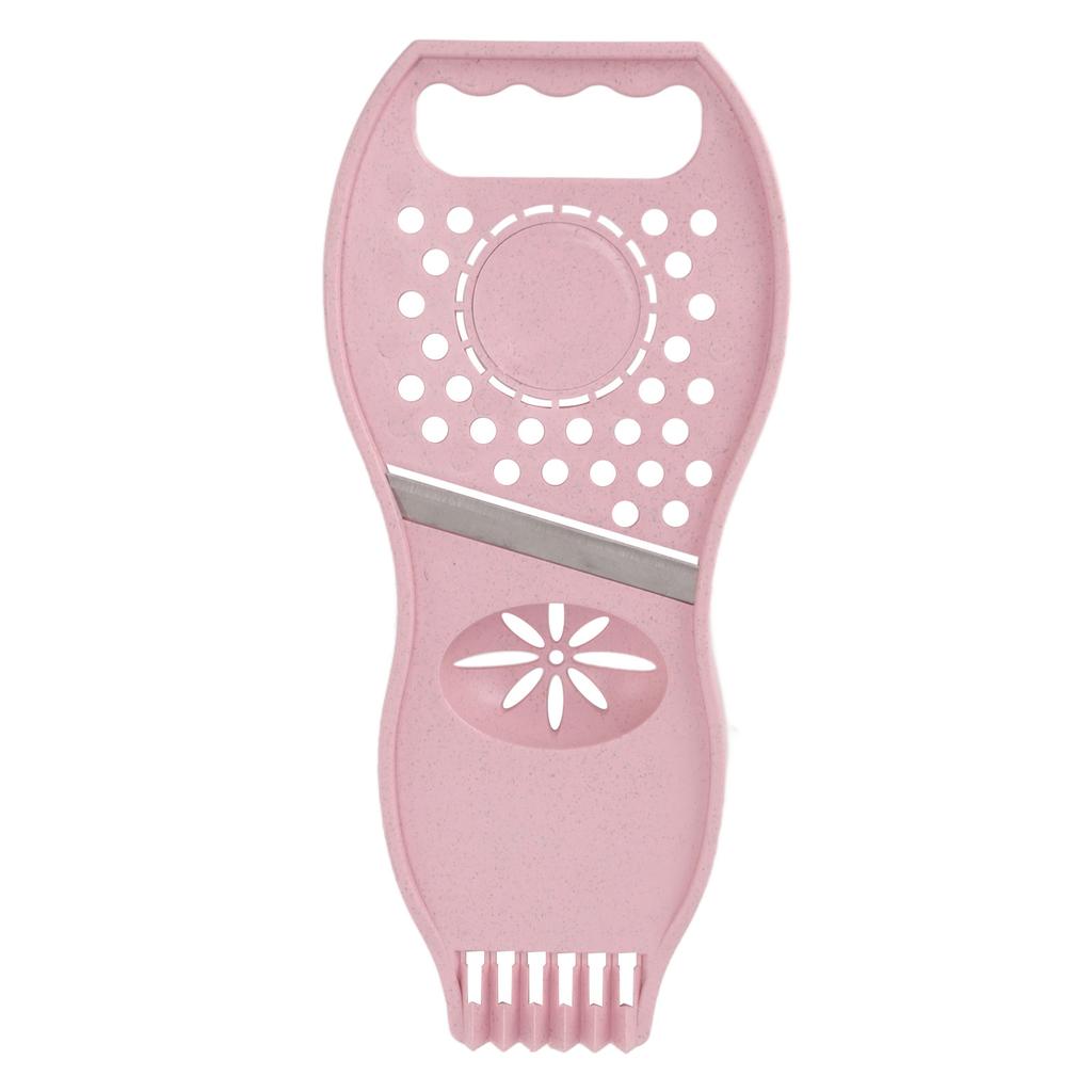 Fruktskreller Sitronpresse 3 i 1 Multifunksjon Rustfritt Stål Rustfritt Grønnsakskutter Rosa