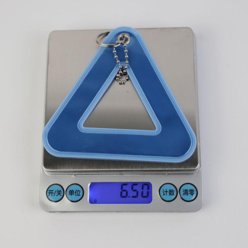 Reflective Pendant For School Bags Triangle Safety Reflector Student Safety Hanging Tag For Night Walking And Cycling