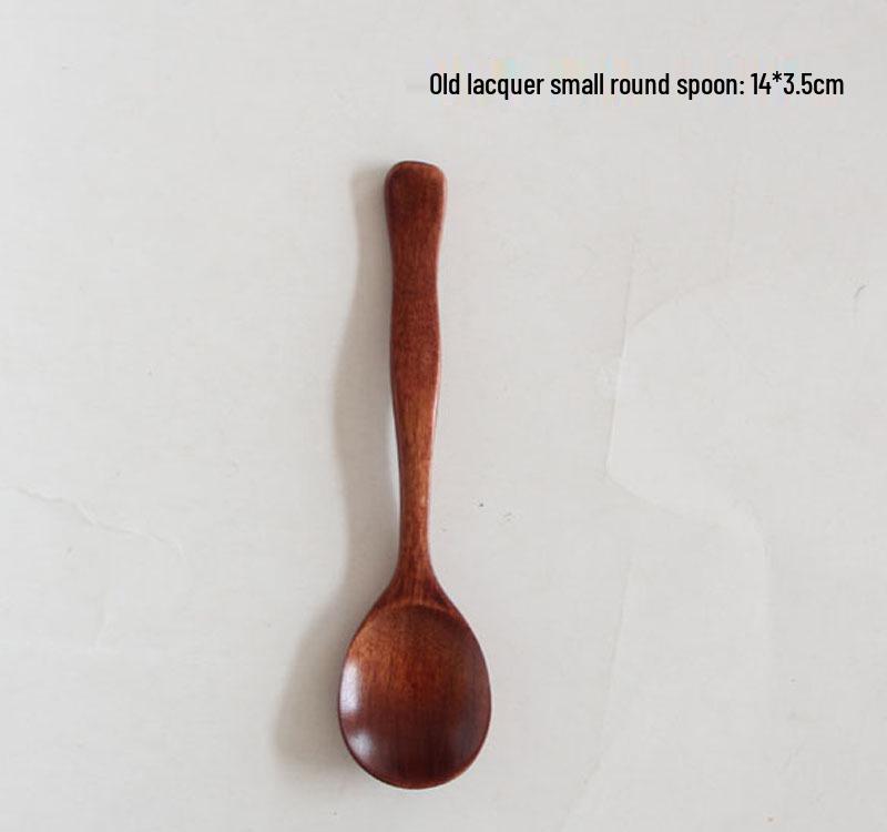 Zaka Wooden Spoon Set: High-end Coffee, Children's Tableware, Honey & Seasoning Spoons, Customizable with Logo.