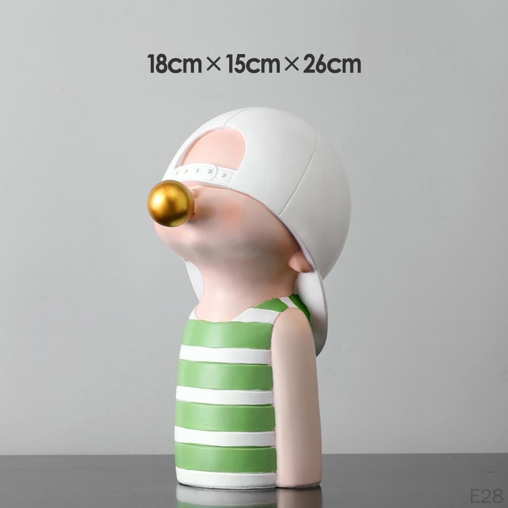 Chic Cartoon Figurine Sculpture Ornament Miniature Statue Bookshelf Crafts