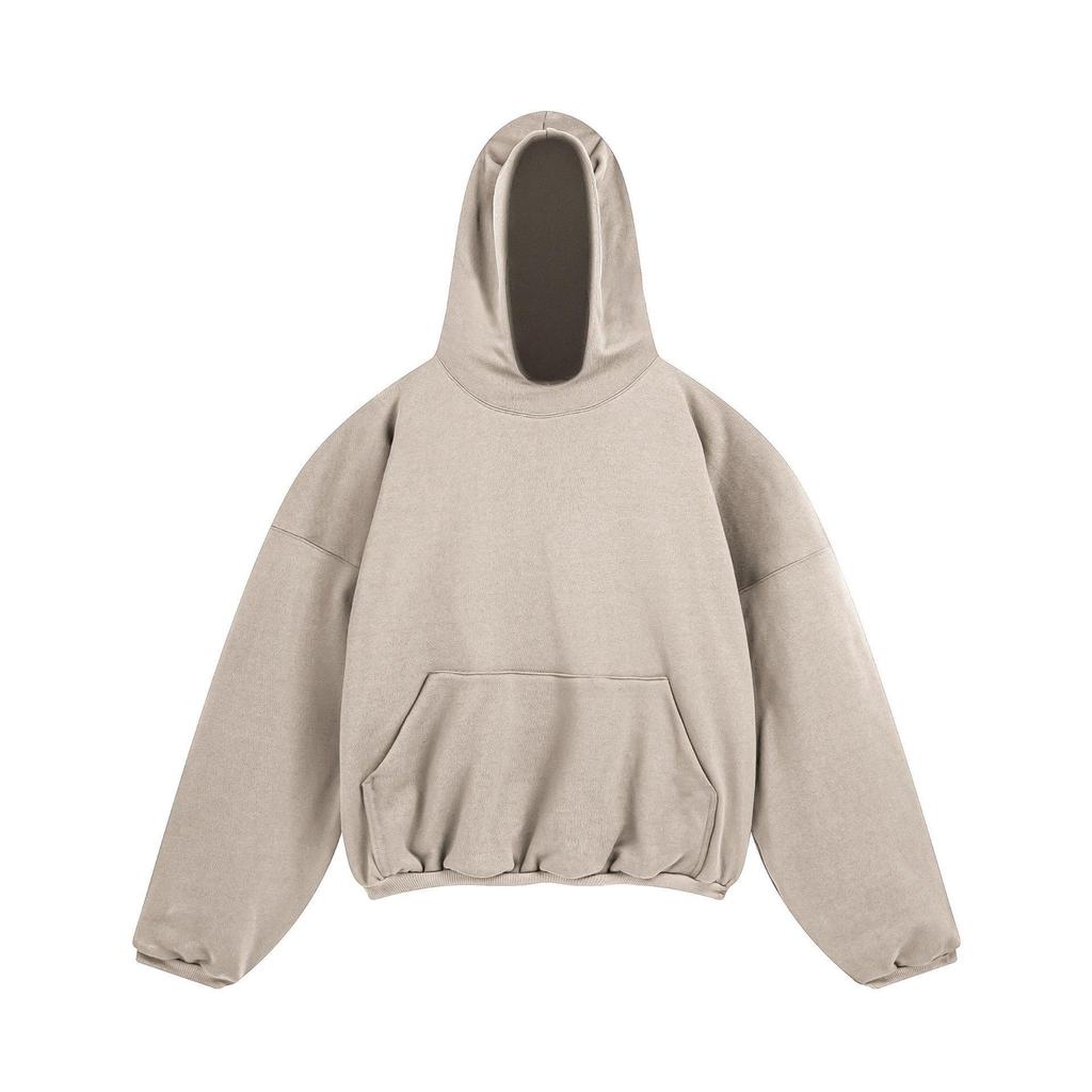 INS HYPE FIVE Kanye West Style Double-Layer Hooded Sweatshirt with Pigeon Print and Cotton Padding