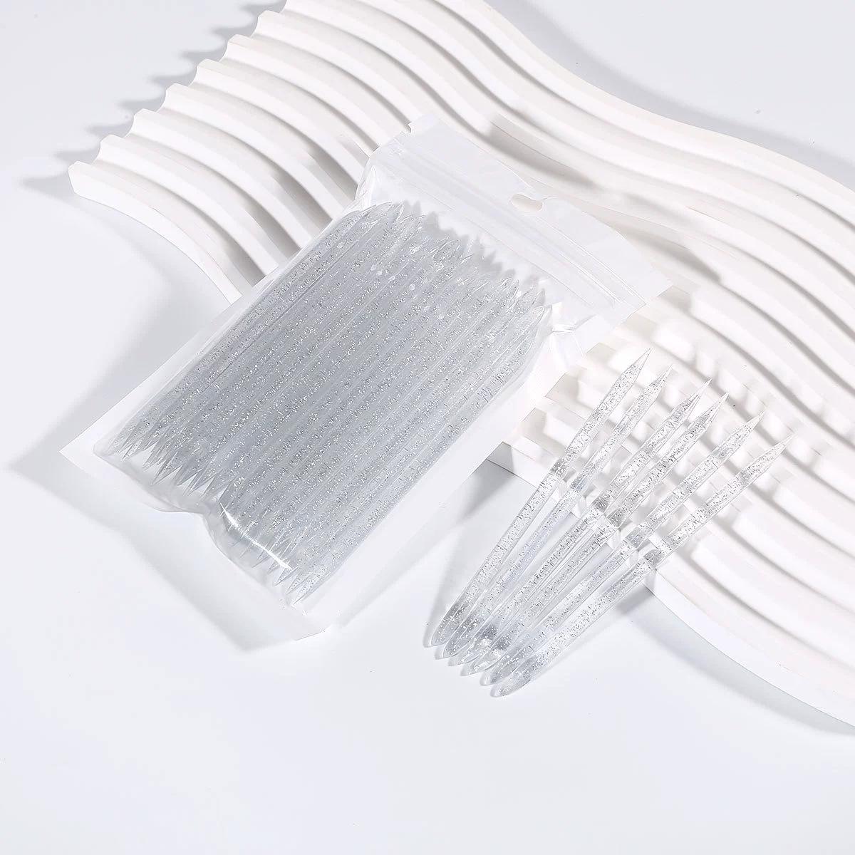 

Набор многоцветных хрустальных палочек для маникюра и дотсов (Упаковка 100 шт.) - Пластиковая палочка для удаления кутикулы из апельсинового дерева