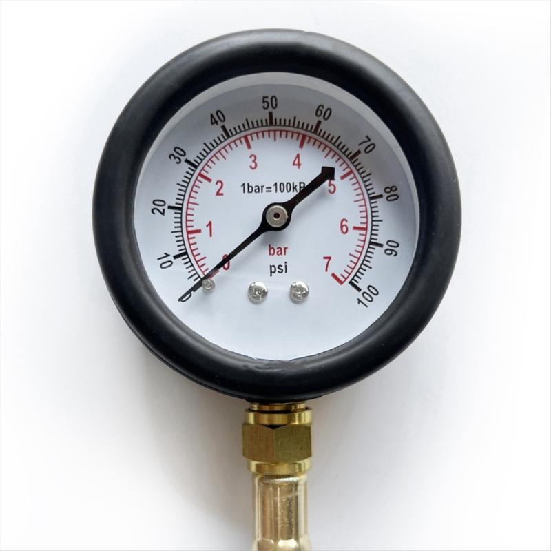 Comprehensive Gas Pump Pressure Testing Gauge With Clear Display for Motorcycle Vehicles with High Precise Measurement