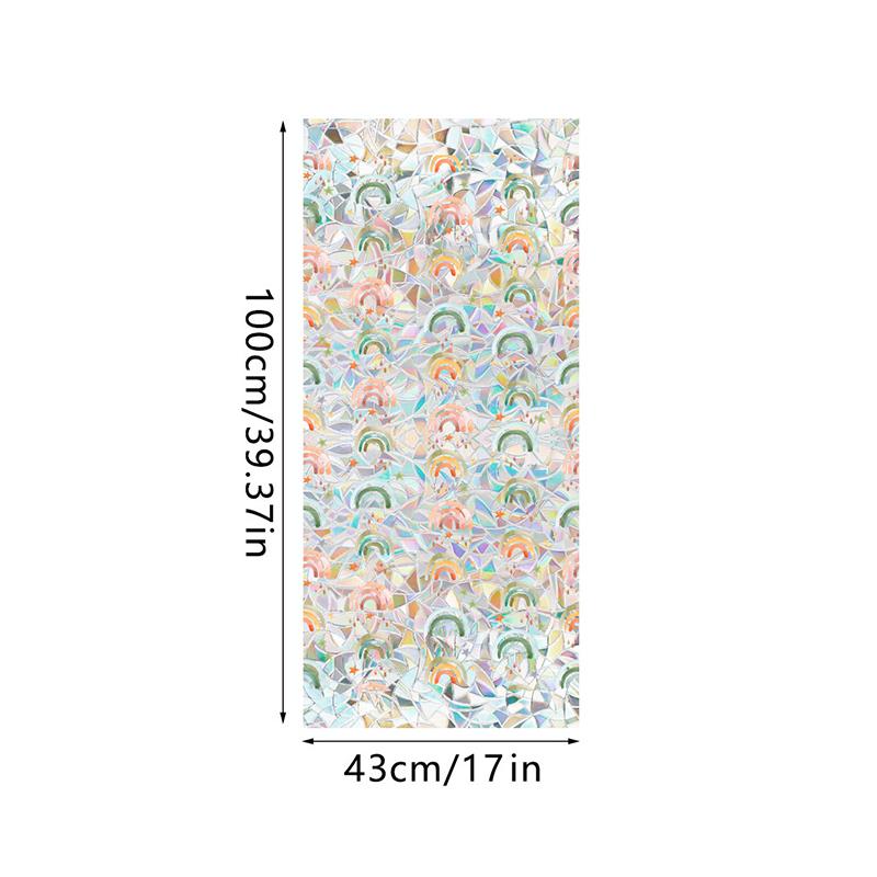 

Цветная радужная птица узор призматическая оконная пленка многоразовая бесклеевая статическая пленка радужный ловец солнца наклейка для декора дома