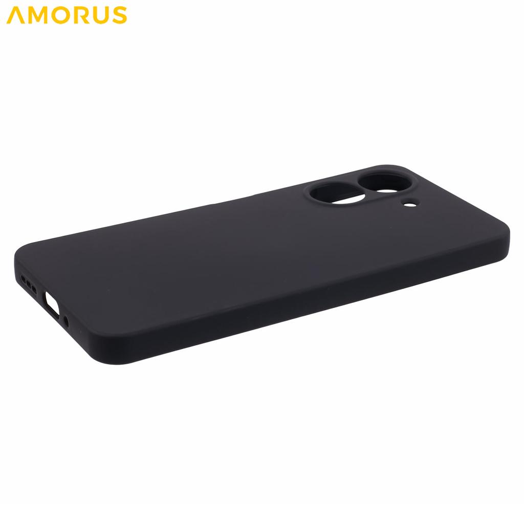 AMORUS For Xiaomi Redmi 13C 4G/Poco C65 4G Case Precise Cutouts TPU Fiber Lining Shockproof Phone Cover
