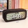 Panda Transparent Pencil Bag Aesthetic Stationery Storage Bag Large Capacity Pencil Bag  Student