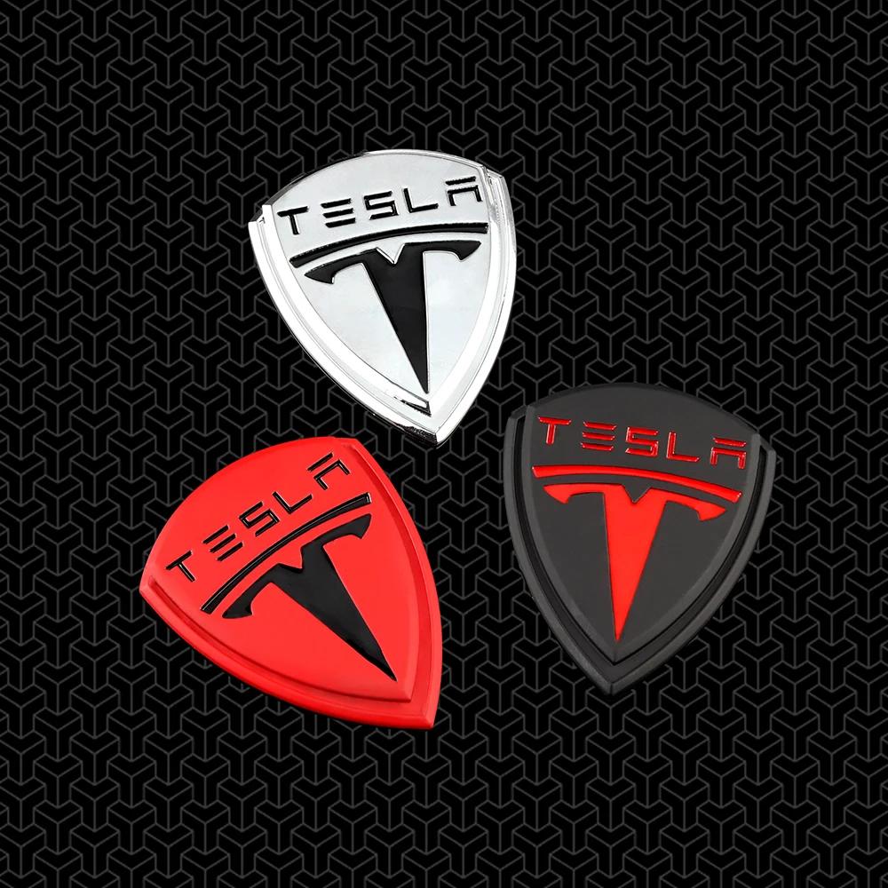 Autosticker 2025 Nieuwe Tesla 3D Metalen Schild Styling Autostickers Auto Carrosserie Kofferbak Decoratieve Stickers Voor Tesla Roadster Model 3 Mode