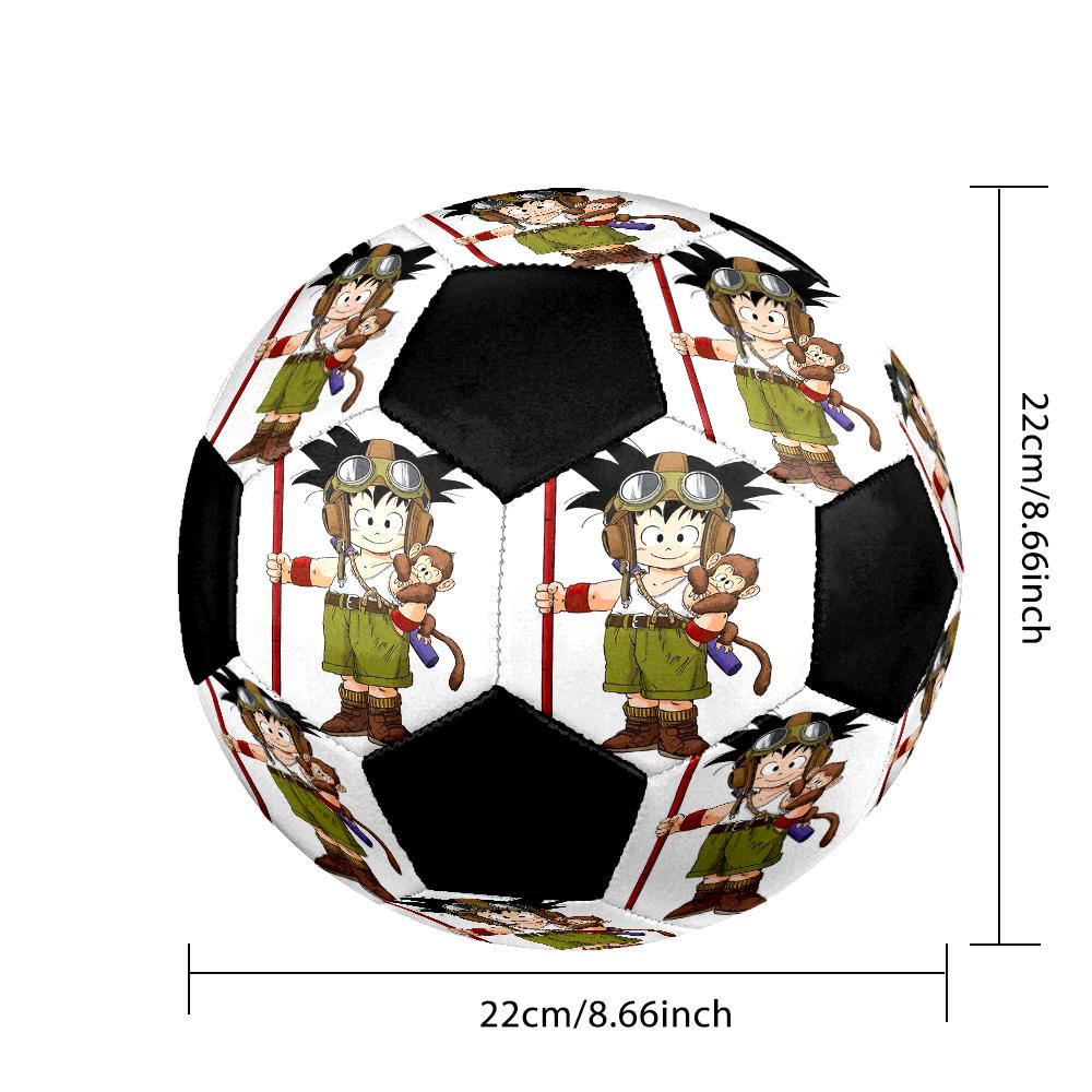 DRAGON BALL Indoor Soccer Ball Colorful Machine Stitched PVC Size 5 Team Training Competition Ready Durable High-Bounce Cool Sports Gift