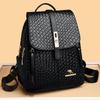 Zaini in pelle di lusso da donna per ragazze Sac A Dos Zaino casual da giorno Zaino vintage nero Borse scolastiche per ragazze Zaino Mochila
