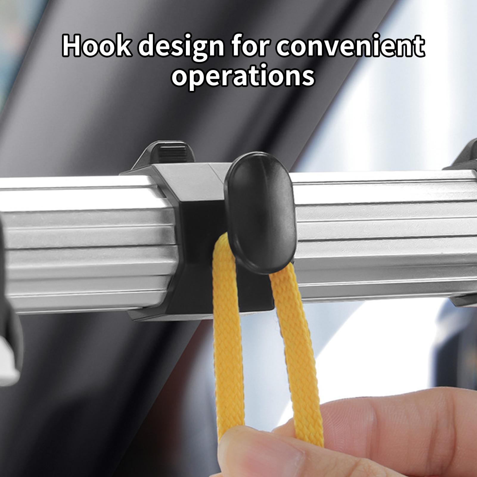 Car Aluminum Tube Phone Holder Multifunctional Telescopic Tablet Holder Headrest Tablet Stand With Hook Cup Storage Rack CHINA