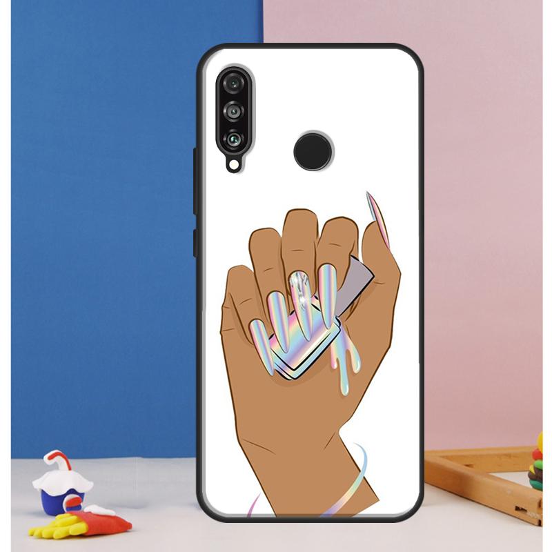 Nail Polish For Huawei Nova Y90 Y70 Y60 Y72 Y61 Y91 12s 12i 11i 7i 8i 9 10 SE P60 Pro P30 P40 Lite Case