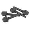 4PCS Black Color Violin Tuning Pegs Ebony Material Violin Replacement Pegs  For 1/2 1/4 1/8 Violin