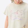Xiao Yin Man Girls' Colorful Print Breathable Knit Short Sleeve T-Shirt