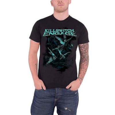 Camiseta de algodão unissex Killswitch Engage adulto Engage Battle