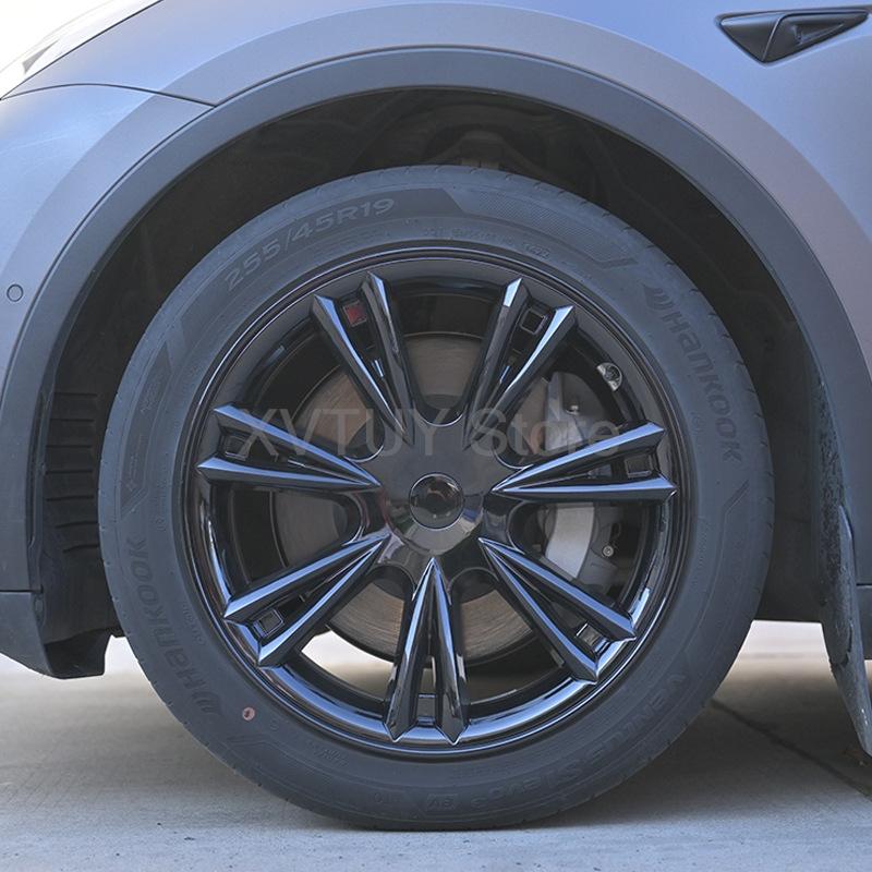 Hub Cap 4PCS New 19 Inch Performance Wheel Cap Full Rim protection Cover For Tesla Model Y Replacement Automobile Accessories