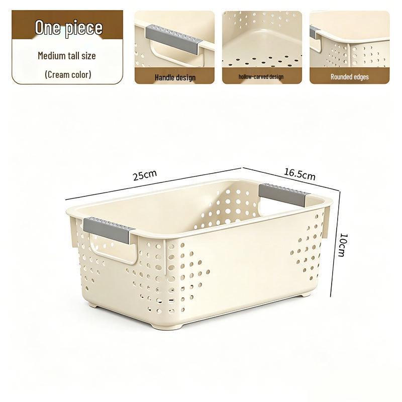 Thickened Plastic Desktop Storage Basket for Toys, Cosmetics, and Sundries
