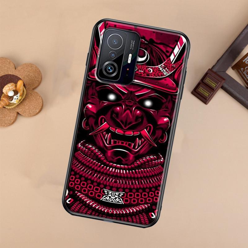 Samurai Mask Demon Case For Xiaomi 14T 11T 12T 13T Pro 13 14 Ultra POCO X7 Pro X3 X5 F3 F5 F6 M6 X6 Pro Cover