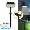 Outdoor Solar Spotlight 65/136LED Solar Powered Landscape Pathway Lights Waterproof  Solar Security Wall Lamp Garden Yard Drivew