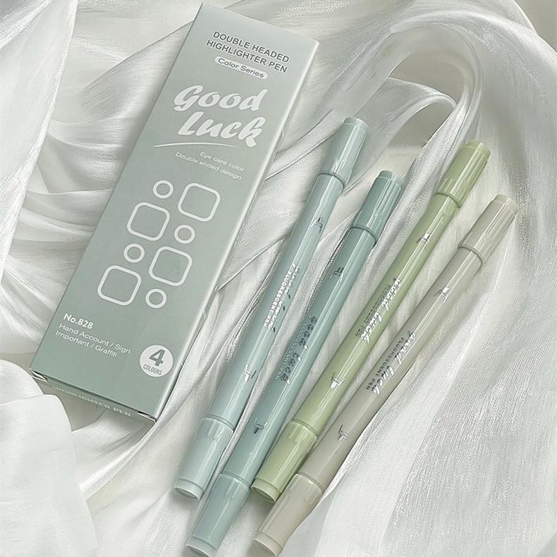 

4 шт./набор Morandi градиентный цветной маркер Ins красивый маркер студенческий альбом блокнот маркер ручка кавайные канцелярские принадлежности