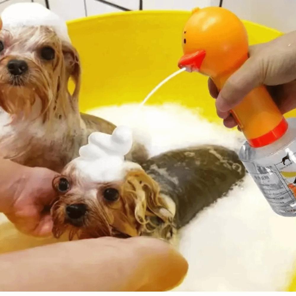 Cartoon Electric Foam Machine Cute Duck Foam Machine Portable Pet Cleaning Machine  Pet Bathing