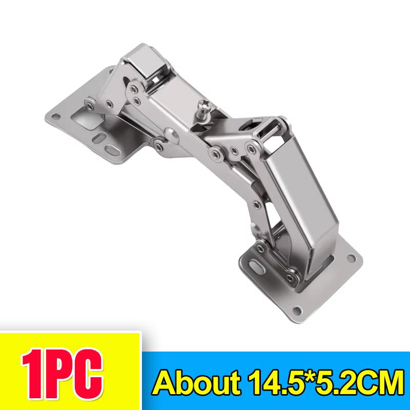 

3/1PCS Steel Cabinet Hinges 175 Degree No-Drilling Hole Buffer Hinge Kitchen Cupboard Concealed Hinges Furniture Hardware Kit