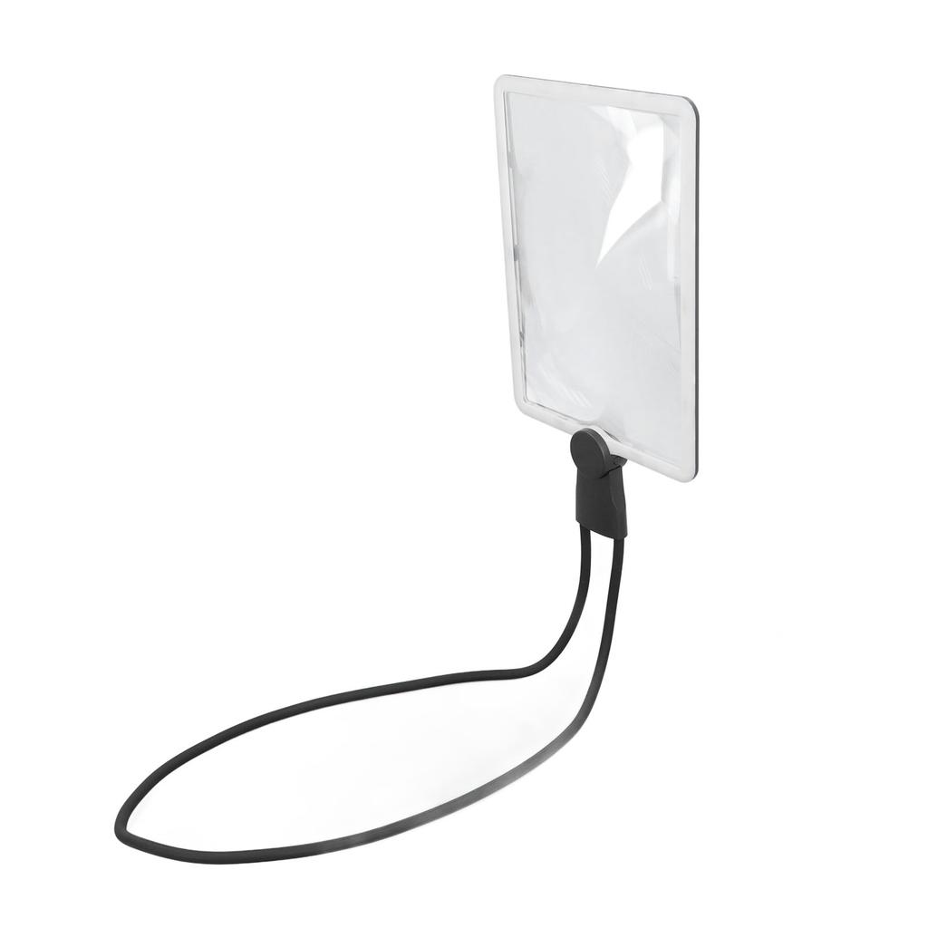 Forstørrelsesglass LED Trådløs Halshengt Leseforstørrer 3X Forstørrelse Svanehals Høy