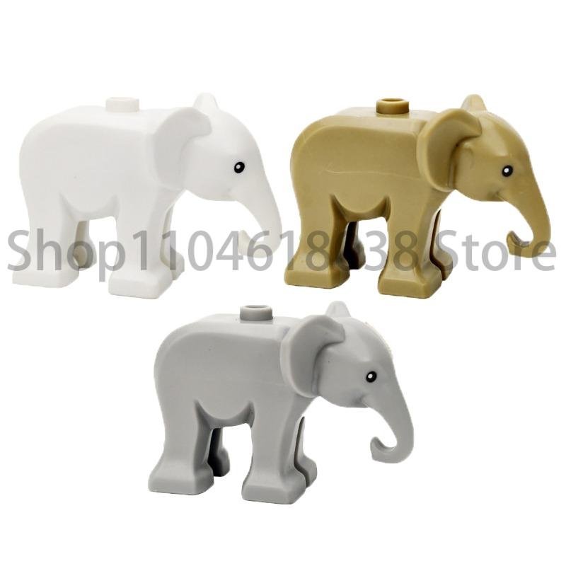 City Animal Zoo Farm MOC Building Block Pig Chicken Sheep Crocodiles Panda Dolphin Elephant Gorilla Fruit Eagle Bricks Toys A31