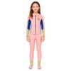 2.5mm Kids Girls Neoprene Wetsuit Set Long Sleeve Separate Diving Suit Snorkeling Surfing Swimming Warmth Protection