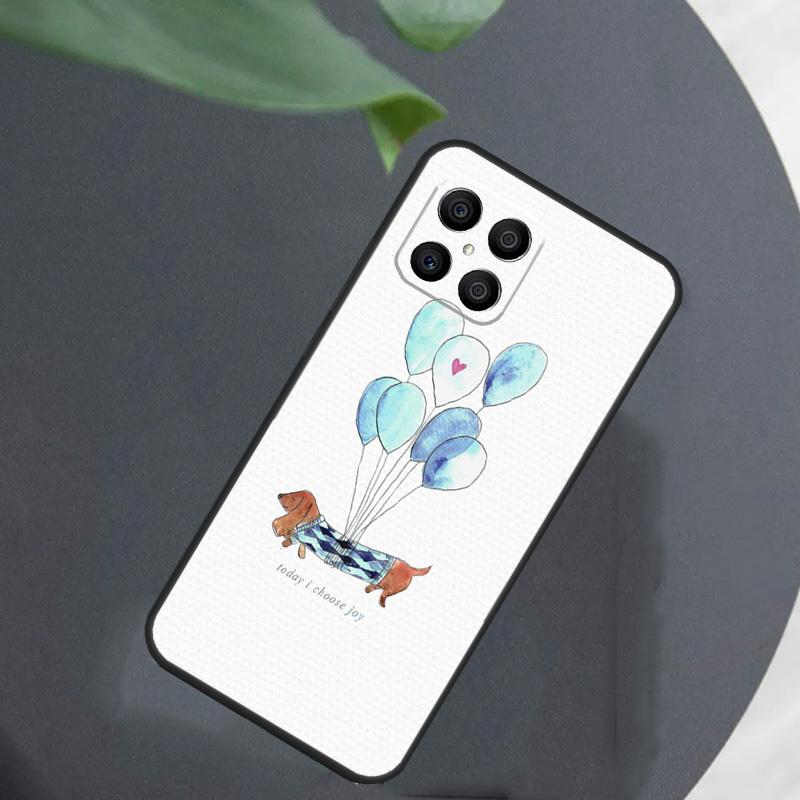 

Dachshund Silhouette Dog For Honor Magic 5 6 7 8 Pro Case For Honor 400 200 50 70 Lite X8c X8b X9a X9b X9c X9d Win RT Honor X8c