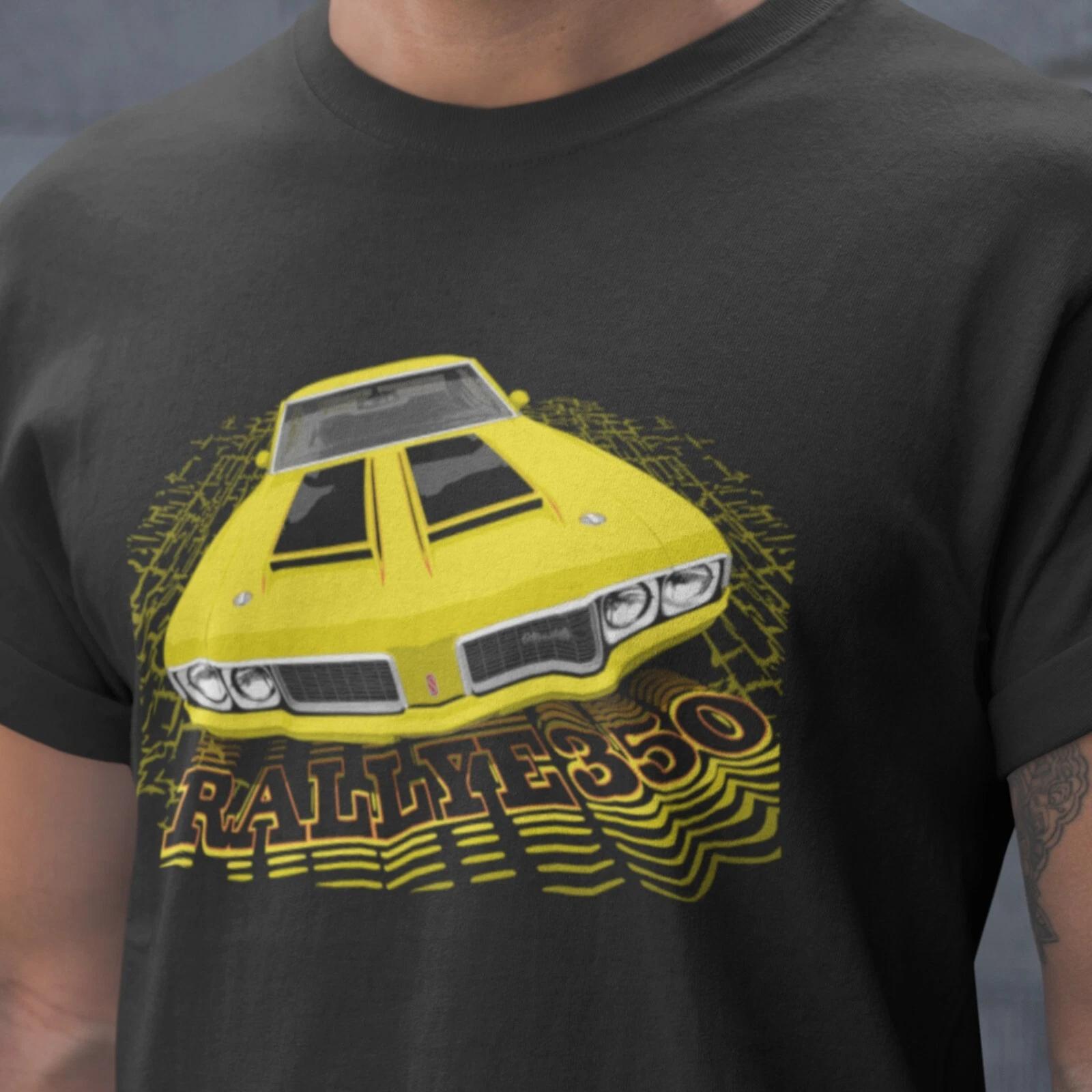 

Classic car shirt yellow 70 Olds Cutlass Rallye 350 - Dark shirt color version 3XL
