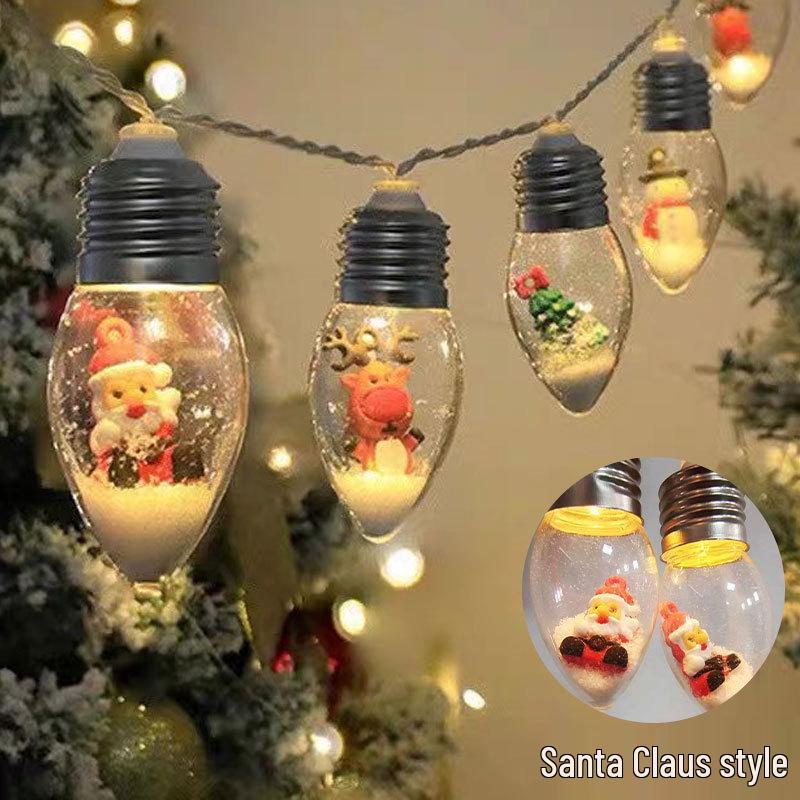 Приграничная Рождественская елка Внутренние гирлянды - Украшение бутылки желаний Санта-Клауса Christmas Santa
