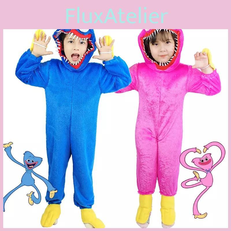 Poppy Kids Playtime Huggy Wuggy Pajamas Cosplay Costume Nightclothes Bodysuit