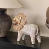 Modern Minimalist Lion Figurine, Nordic Style Animal Minimalist Aesthetic Decoration for Living Room, Study Room and Bedroom.