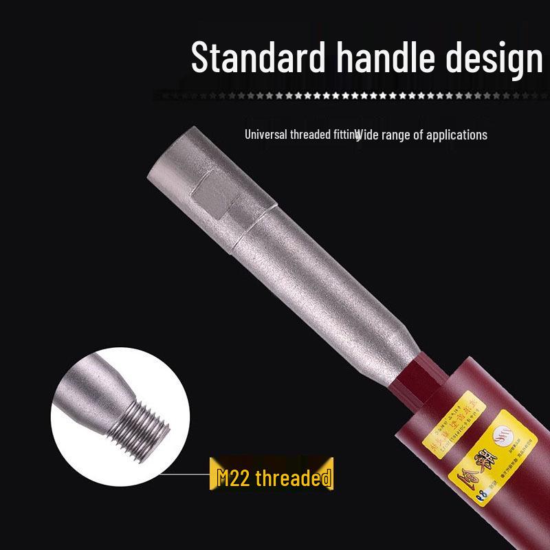 Tungsten Steel Diamond Core Drill with Threaded Handheld Design and Extended Connecting Rod