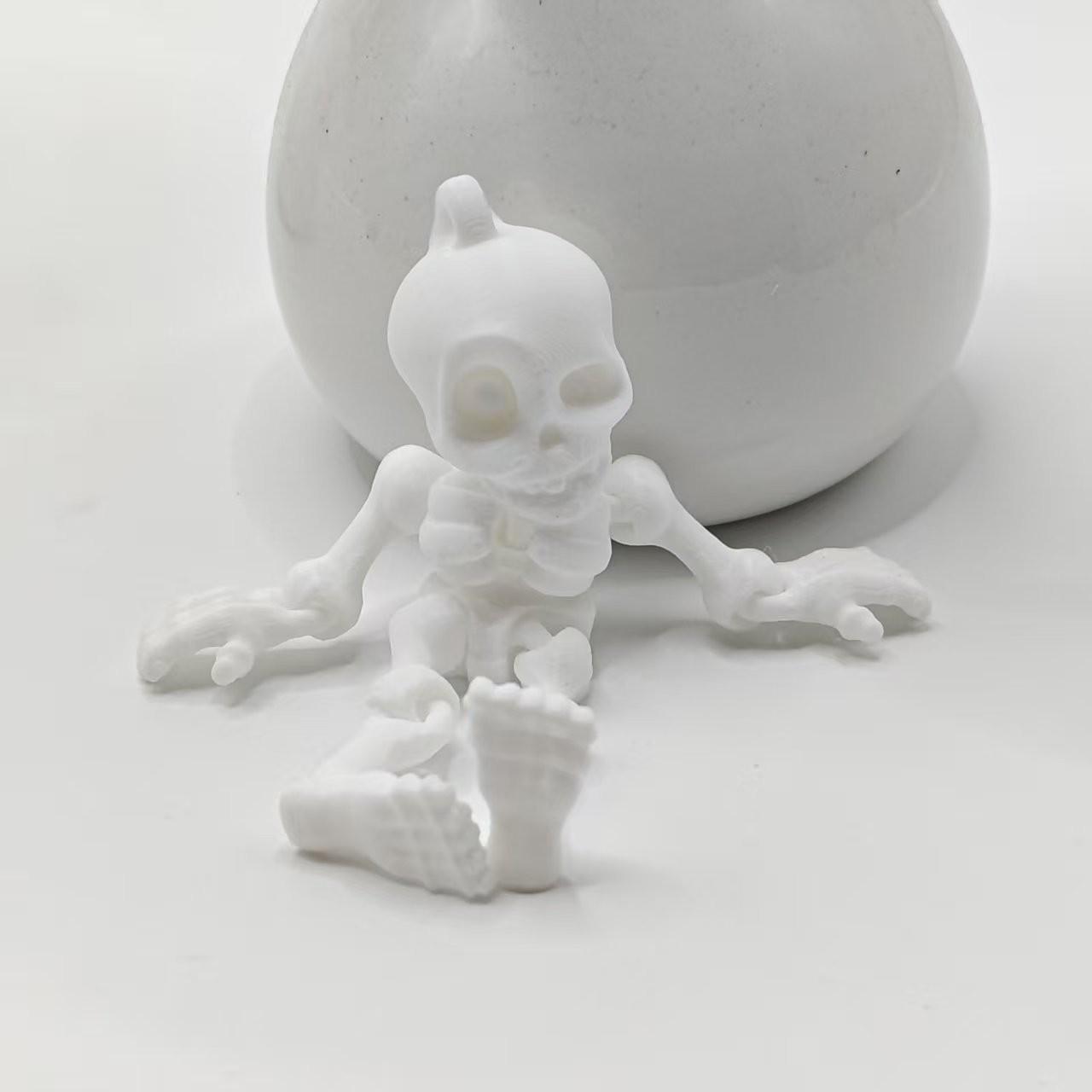 3D-печатная подвижная модель скелета: Детская игрушка Миниатюрное украшение скелета человека 9cm 11g