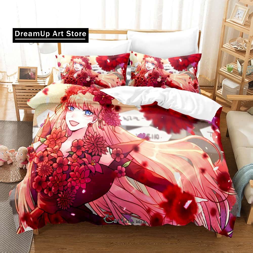 Anime Sänglakan Set Belle Sängkläder Set Enkelsäng Tvilling Full Queen King Size Sängset Vuxen Barn Sovrum Påslakanset Hemtextilier