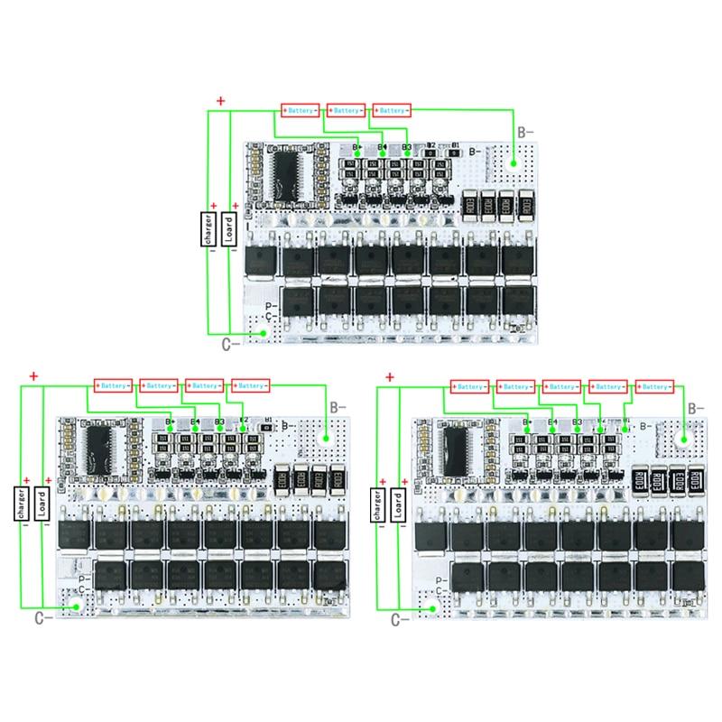 3s/4s/5s Bms 12v 16,8v 21v 3,7v 100a Li-ion Lmo Ternární lithiová baterie Ochrana Obvodová deska Li-polymer Balanční nabíjení
