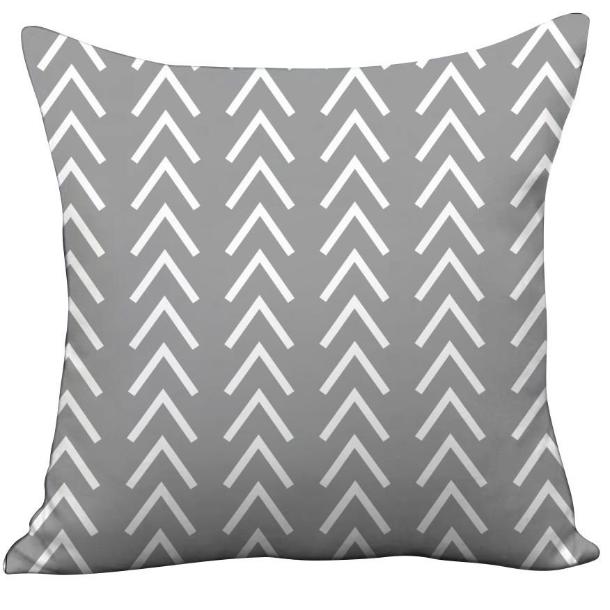 Modern Simple Nordic Style Plush Sofa Pillowcase Small Flower Letter Print Ins Macaron Color Pillowcase